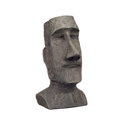 Sculpture monolithe Ahu Akivi Moai Quercia
