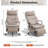 Faux Leather Office Chair with Retractable Footrest-1613609947