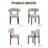 Modern Upholstered Faux Leather Dining Chairs with Curved Backrest and Metal Legs (Set of 2)-114982711-114982709