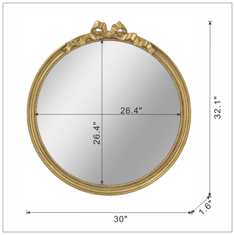 Miroir mural rond