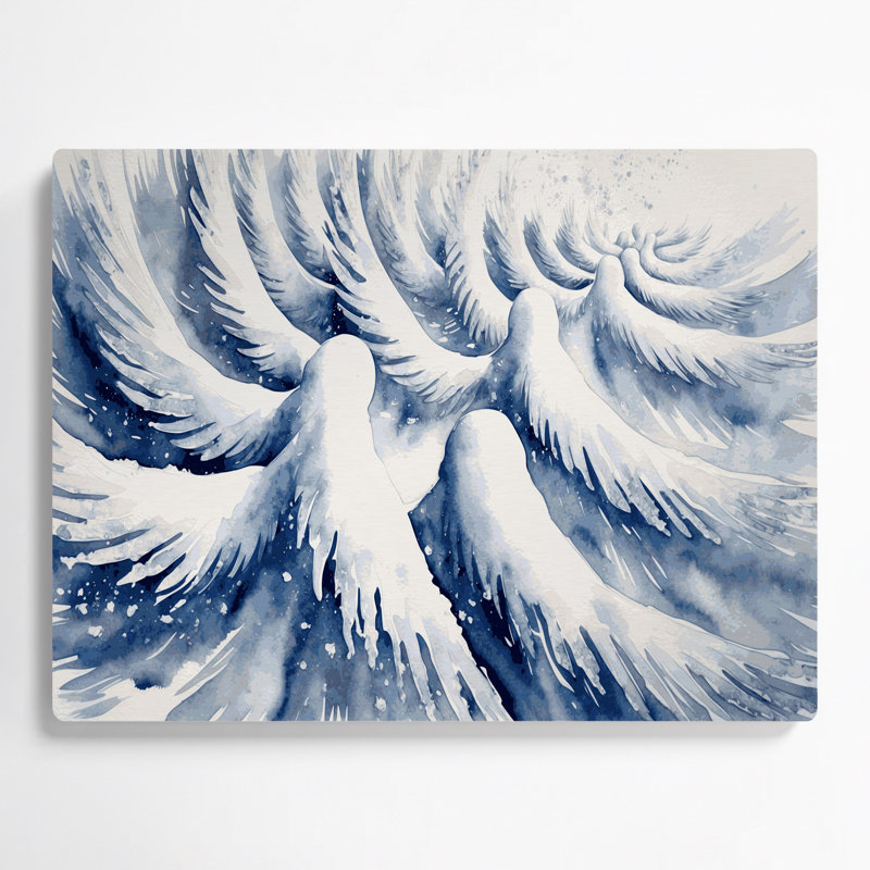Art mural en métal «Christmas Snow», H 132 po x l 168 po x P 0,05 po