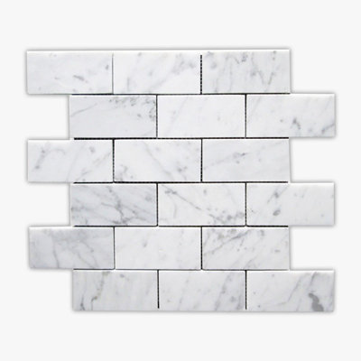 2 in. x 4 in. Marble Tile