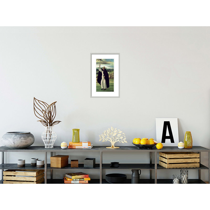 St. Dominic par Sandro Botticelli, impression giclée sur cadre, H 21,75 po x l 14,36 po