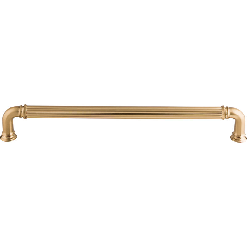 Reeded 12" Center to Center Appliance Pull, 18" Center to Center, Honey Bronze