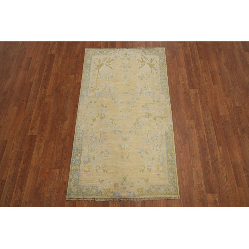 Tapis floral teint en laine Ziegler 3 x 5