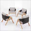Chaise d'extérieur en rotin tressé résistant aux intempéries, avec structure en acier durable et coussin confortable en mousse haute résilience-1105731044