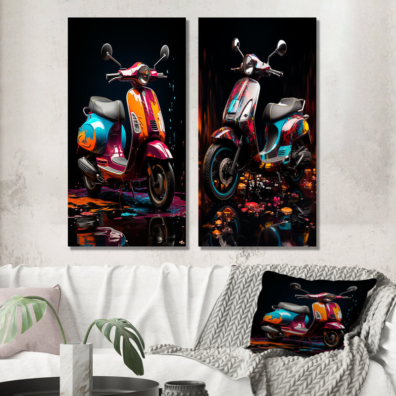 Ensemble de salon Pop Art Scooter Blaze, H 28 po x l 24 po