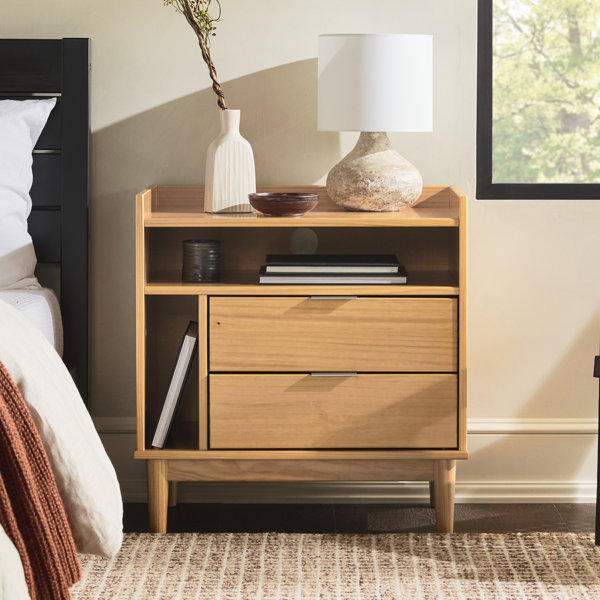 Wade Logan® Gheorghe Solid + Manufactured Wood Nightstand & Reviews ...