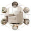 Upholstered Swivel Armchair-916881534