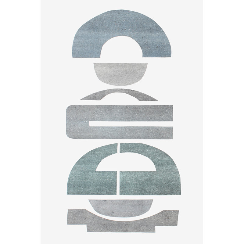 Neutral Totems VII by Rob Delamater - Wrapped Canvas Painting, 76cm H x 51cm W