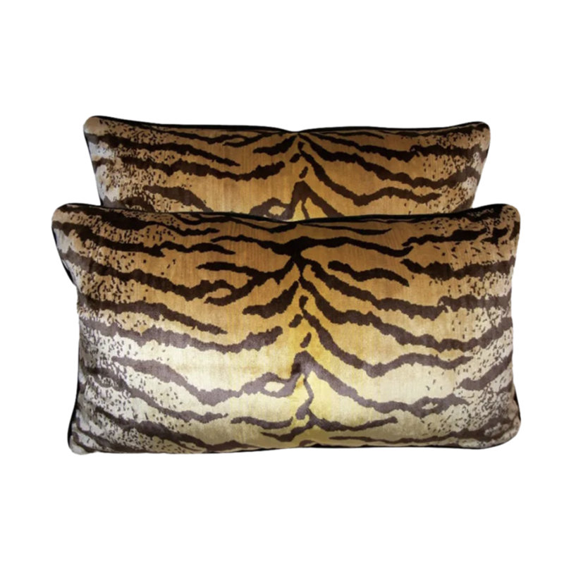 Velvet Lumbar Pillow Cover & Insert