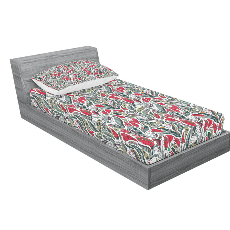 Microfiber Floral Sheet Set