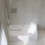Panneau de douche en verre trempé sans cadre 31 "X55"