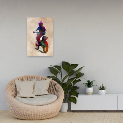 Art mural cheval coloré et coloré