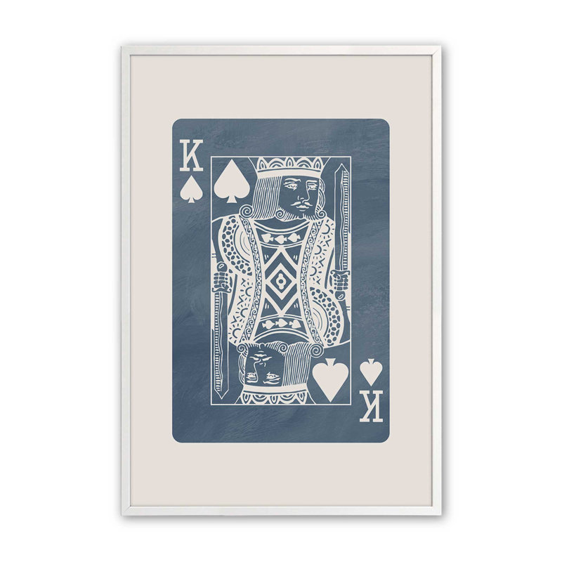 Impression de carte Denim King, Blanc opaque, H 25 po x l 19 po