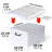 Storage Box: 6pk Large - White-146752538