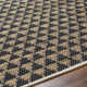 Addy Handmade Black, Brown Rug