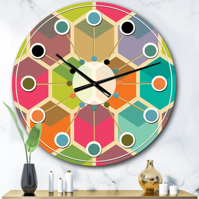 Horloge murale rétro Mid-Century