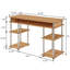 Bureau d'écriture avec tablettes sans outils Edwin-28893335