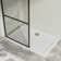 34.02'' W x 72.02'' H Framed Fixed Glass Panel with Clear Glass