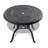 3-Piece All-Weather Cast Aluminum Dining Set, Include 2 Swivel Chairs And 39.37" Round Table With Black Frame-1743710950
