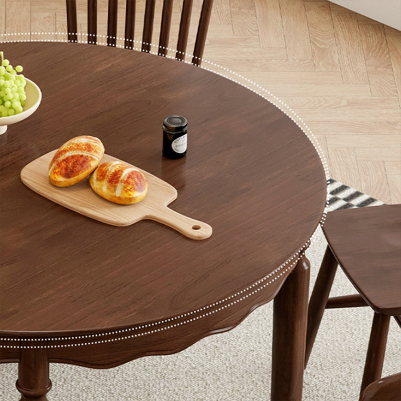 Classic solid wood table set, 7