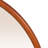 Helsinki Organic Wall Mirror with Wood Frame, Walnut