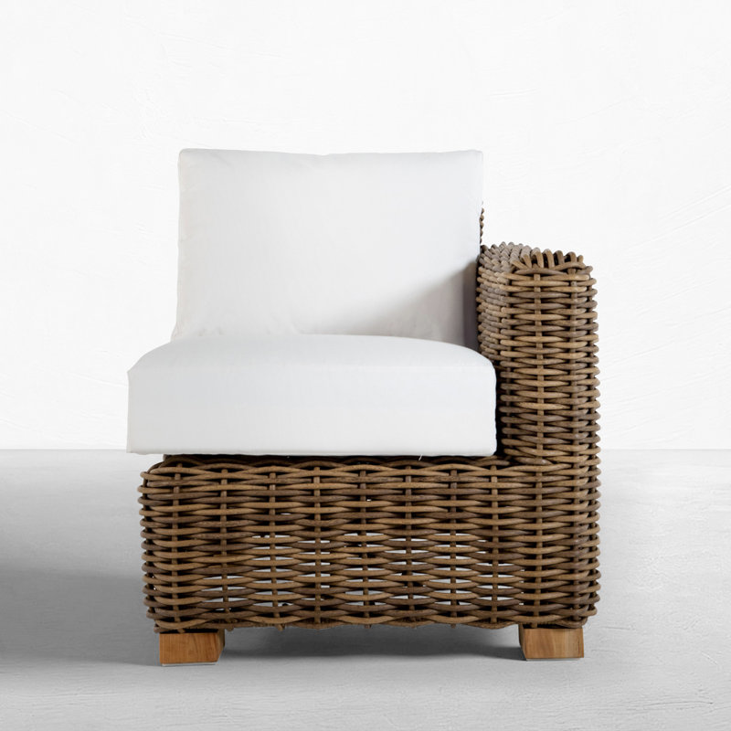 Montauk Left Hand Facing Seating Component, No welt + Standard fill, Right Hand Facing, Linen Forest