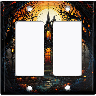 Halloween Spooky Manor House 2 - Gang Rocker Standard Wall Plate