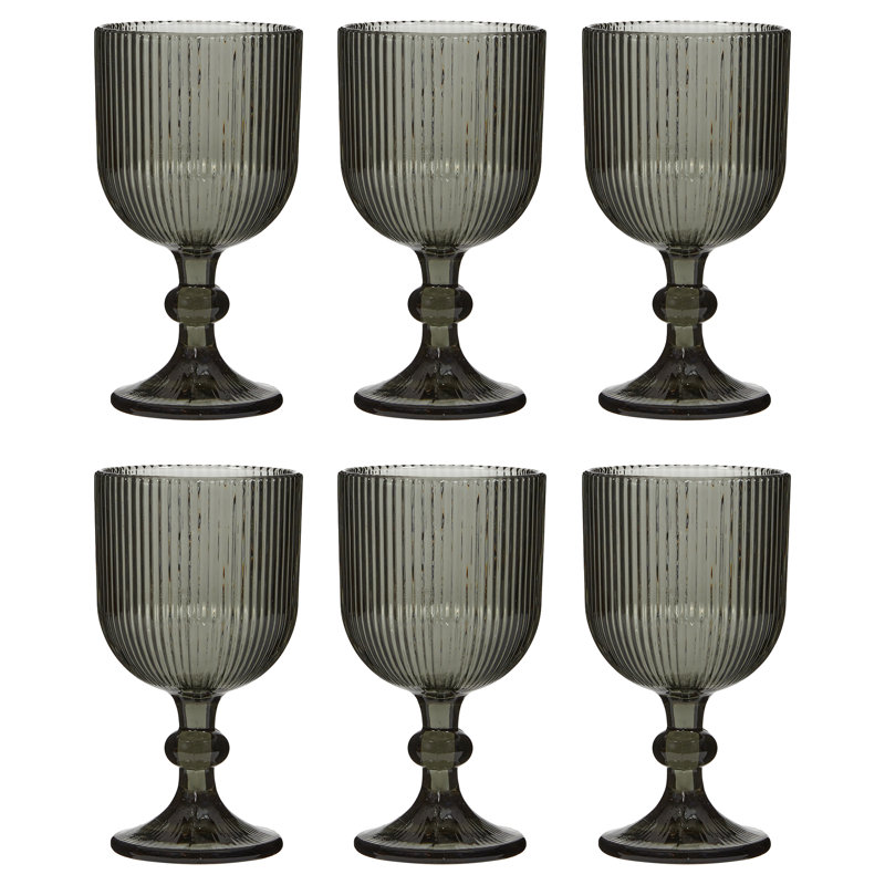 Arbnore Drinking Glass Set, Grey
