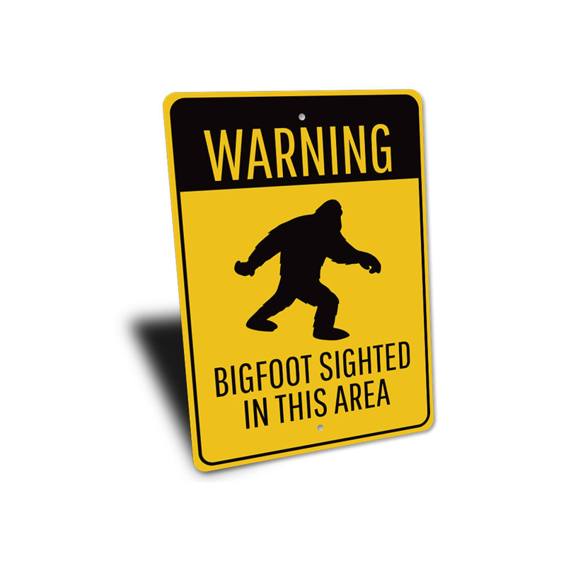 Enseigne en aluminium Bigfoot, H 18 po x l 12 po x P 0,06 po
