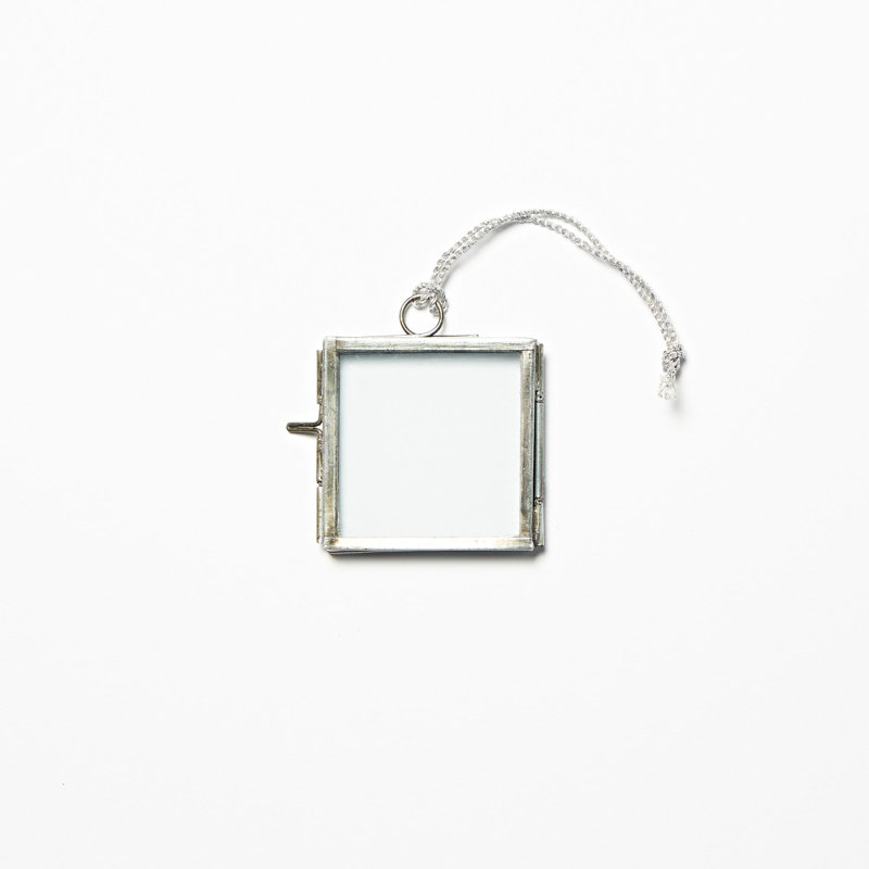 Single Picture Frame Metal Picture Frame, Antique Silver, 6cm x 5.5cm