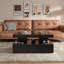 Pedestal Coffee Table with Storage-913940054