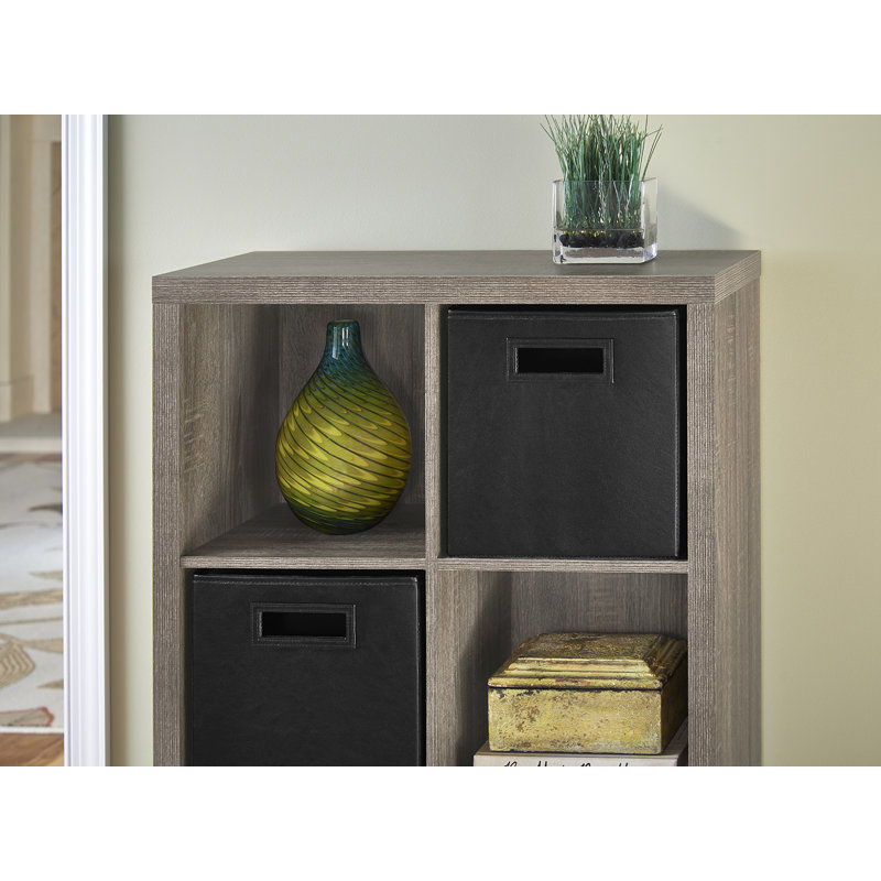 Bac de rangement en tissu 11 ", Noir