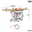 140 cm Extendable Dining Table-2038691345