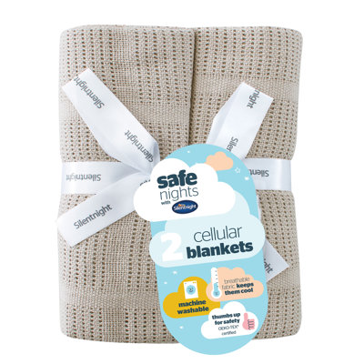 Safe Nights Cellular Blanket 2 Pack