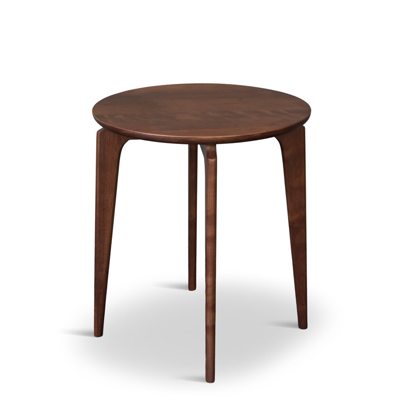 Borgen Round Solid Wood Side Table