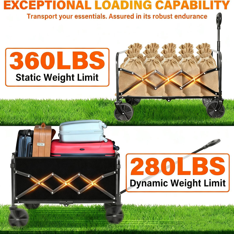 Chariot pliant pliable