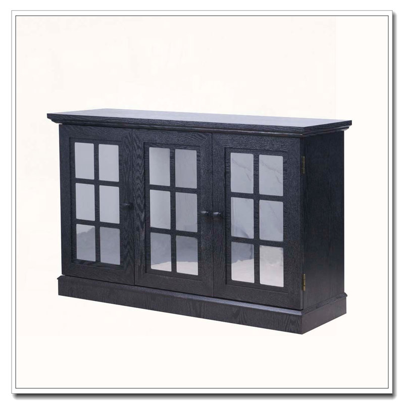 45" W Storage cabinet, Black