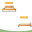 Cadre de lit en bois de pin-338025247
