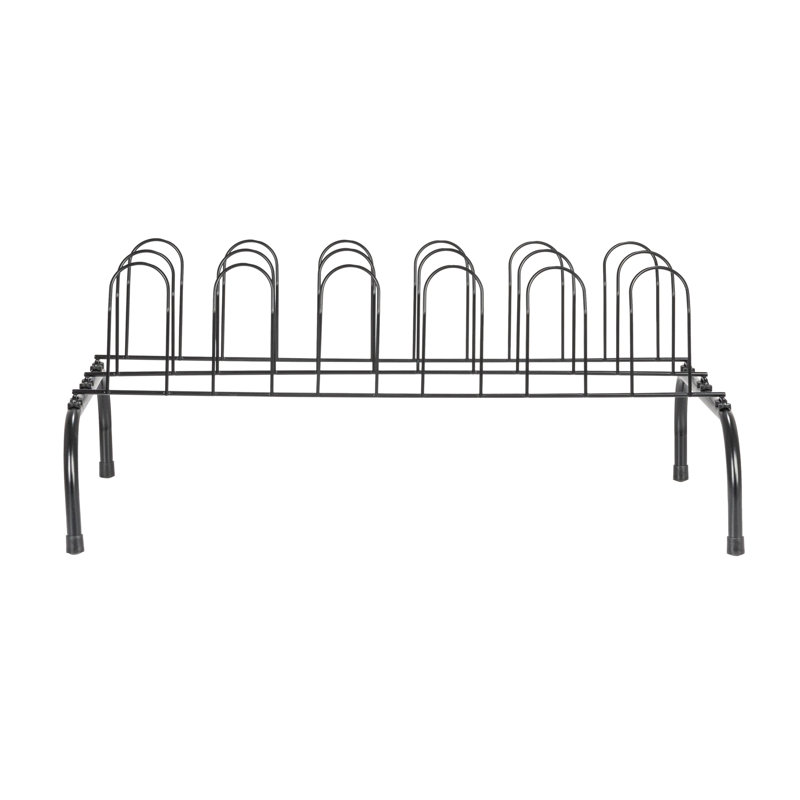 9 Pair Shoe Rack, Black
