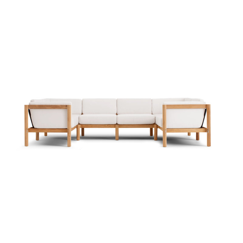 Haven 116'' Wide Patio Sectional with Sunbrella® Cushions, Sunbrella Canvas