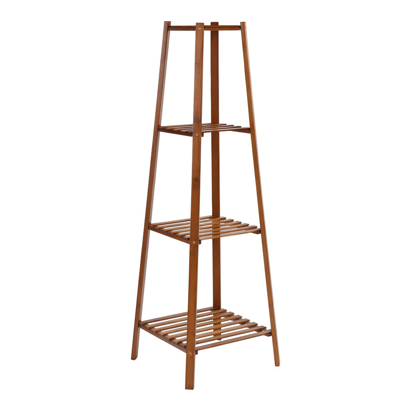 Tall Natural Bamboo Tall Plant Stand 4 Tier Shelf Plant Holder Garden Home Furniture