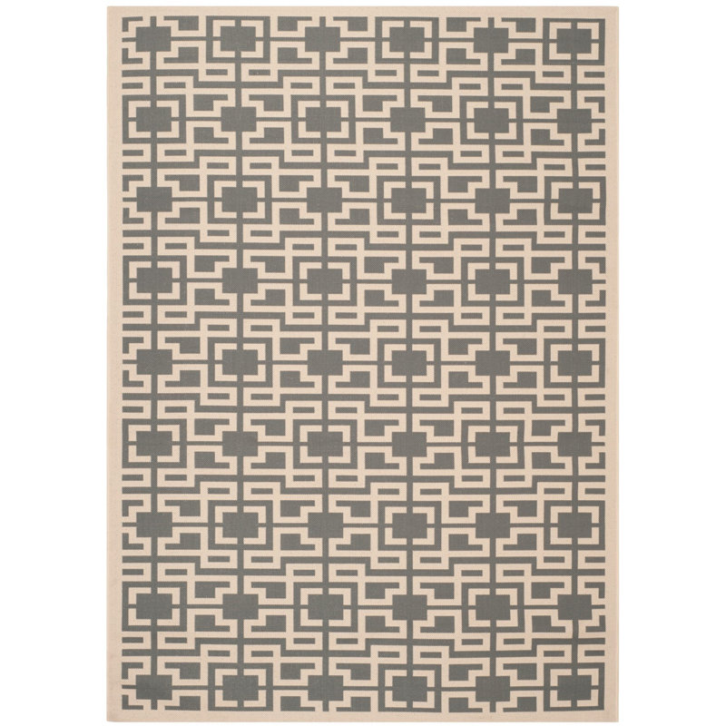 Tapis géométrique Jamon Martha Stewart Performance, Rectangle 2 pi 7 po x 5 pi