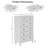 47.4" H Vertical 6-Drawer Dresser