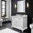 Wyndell 36 " W Freestanding Standard Free Standing Single Double Single Vanity Bathroom Vanity With Marble Top