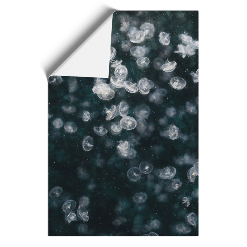 Jellyfish Painting - Frameless Print, 42cm H x 30cm W x 0.1cm D