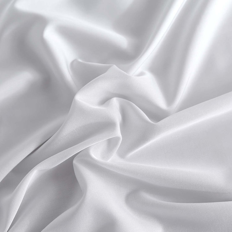 Fibre synthétique, Ensemble de draps pour lit simple + un drap-housse, Blanc