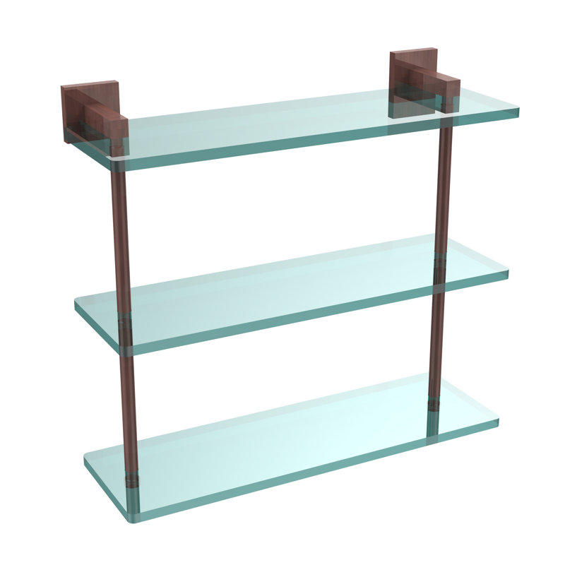 Haranu 3 Piece Tiered Shelf, Antique Copper