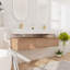 Ensemble de meuble-lavabo mural double 60 po, meuble-lavabo flottant avec plateau de lavabo en résine 60 po, 3 tiroirs-122444948